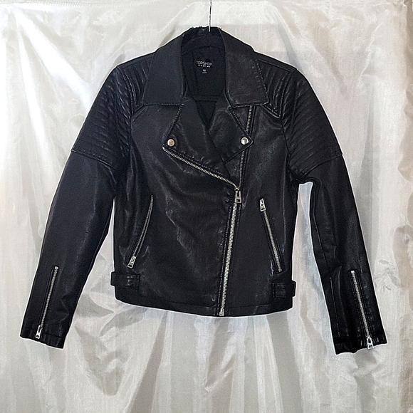 Topshop Jackets & Blazers - Topshop faux leather jacket